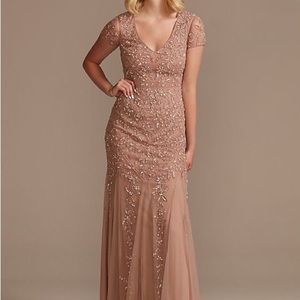 BNWT Oleg Cassini Beaded Evening Gown Size 10